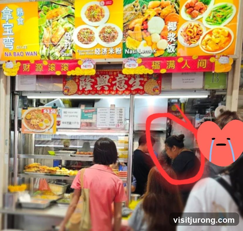 Food Stall with Menu and Food Display