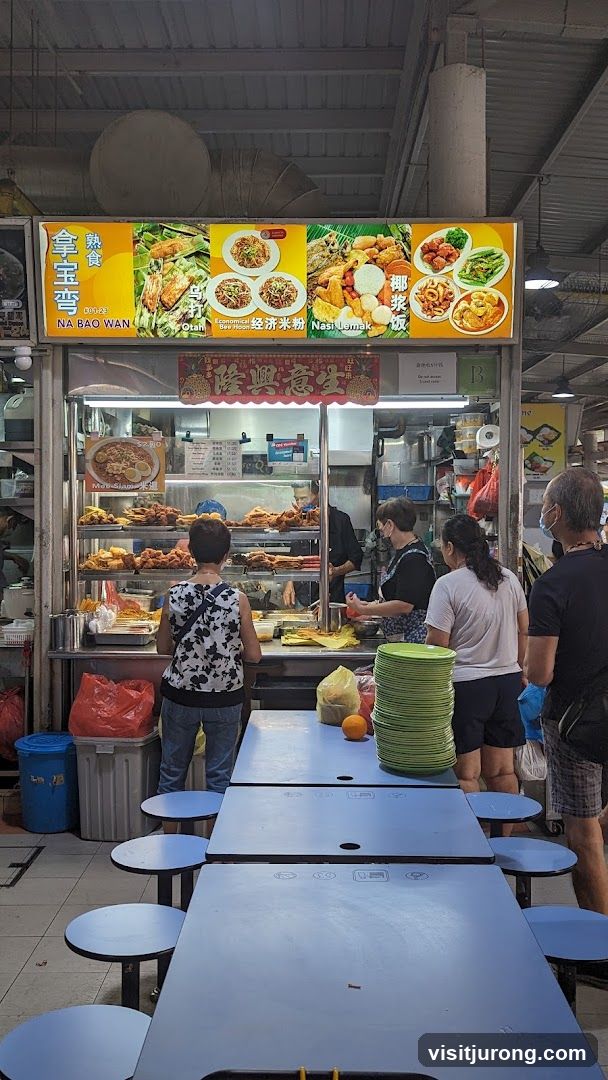 Food Stall with Customers
