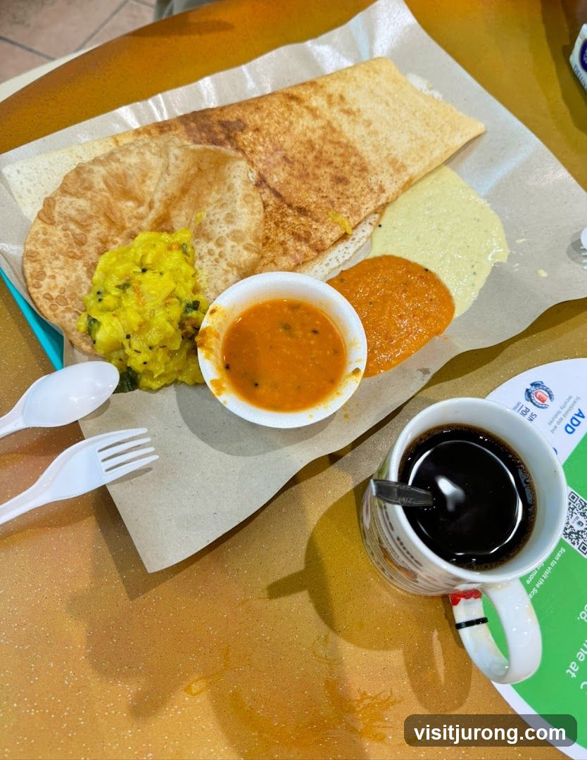 Indian Food Platter with Coffee