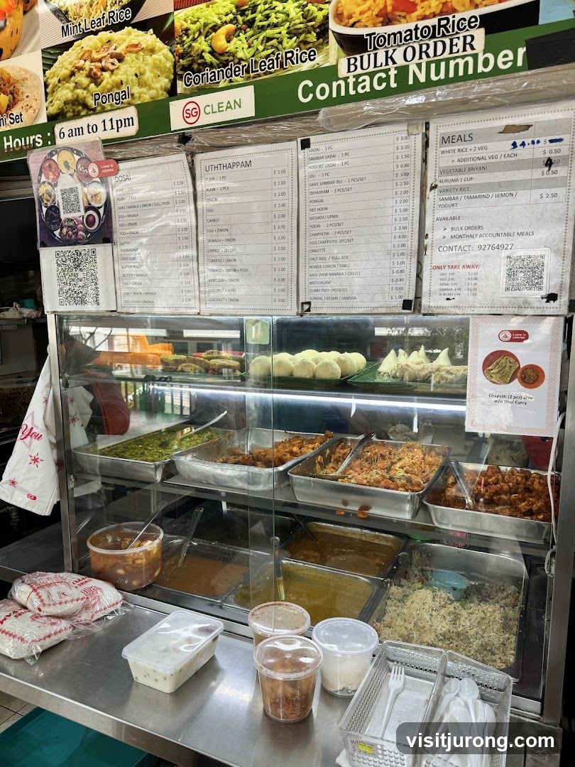 Indian Food Stall Menu