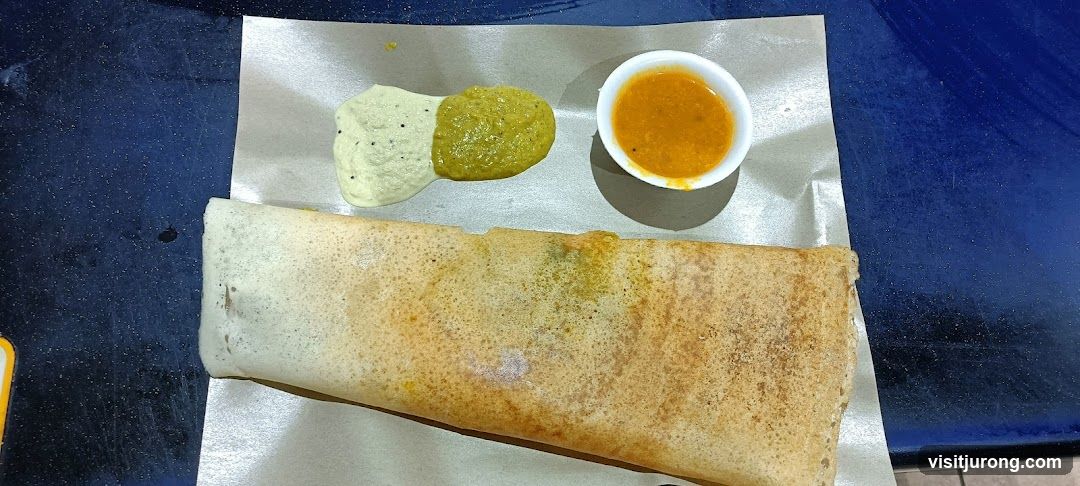 Dosa with Chutney and Sambar