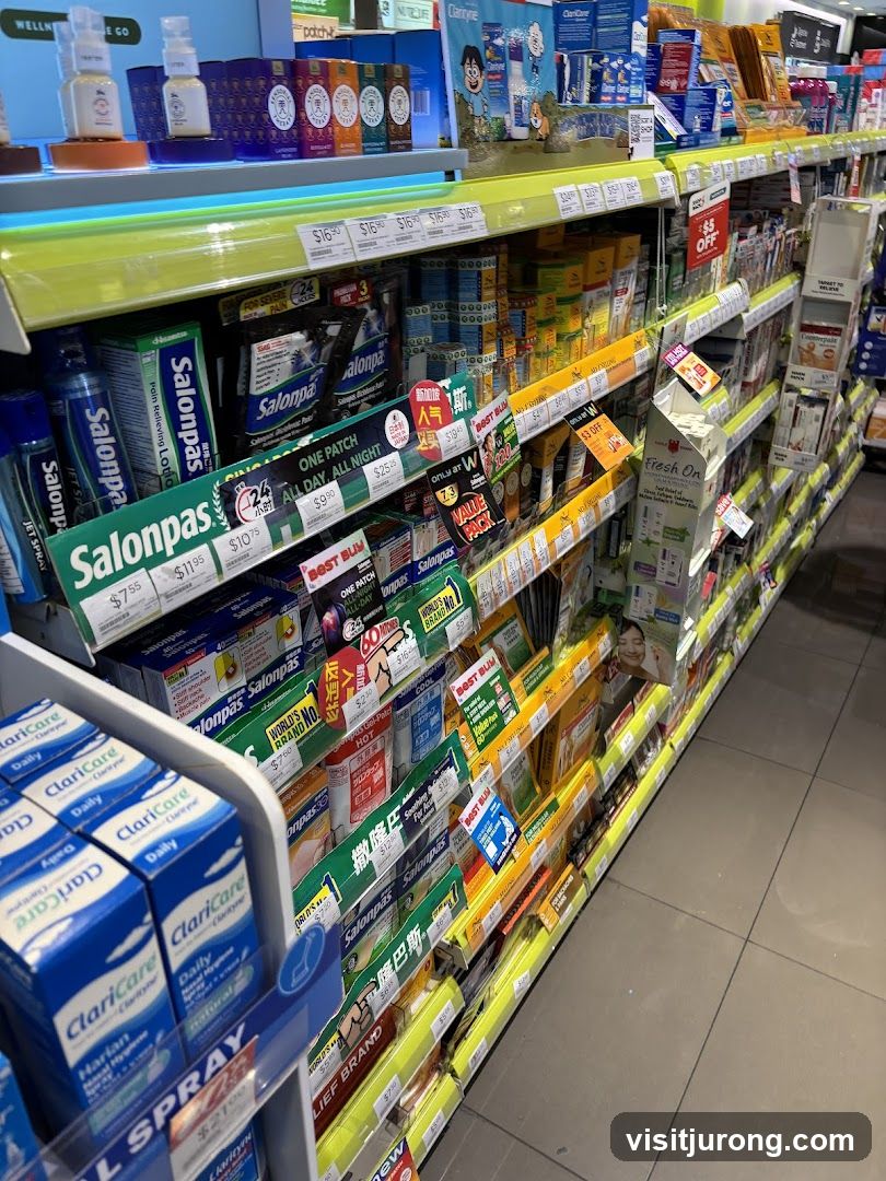 Health and Beauty Products on Shelves