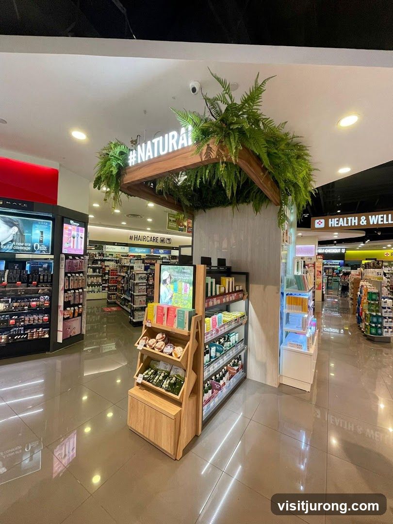 Cosmetics and Health Products Display