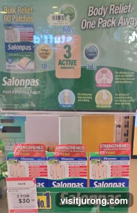 Salonpas Pain Relieving Patches Display