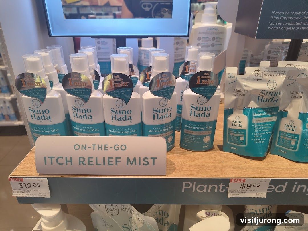 Suno Hada Itch Relief Mist Display