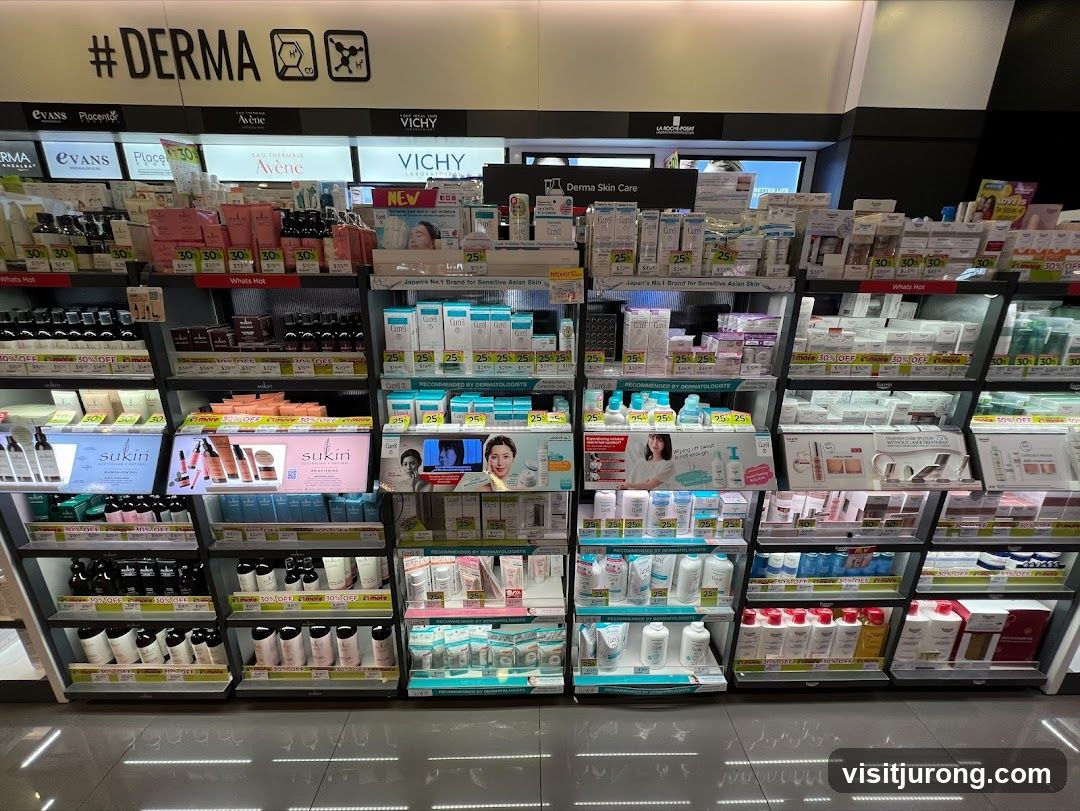 Skincare Products Display