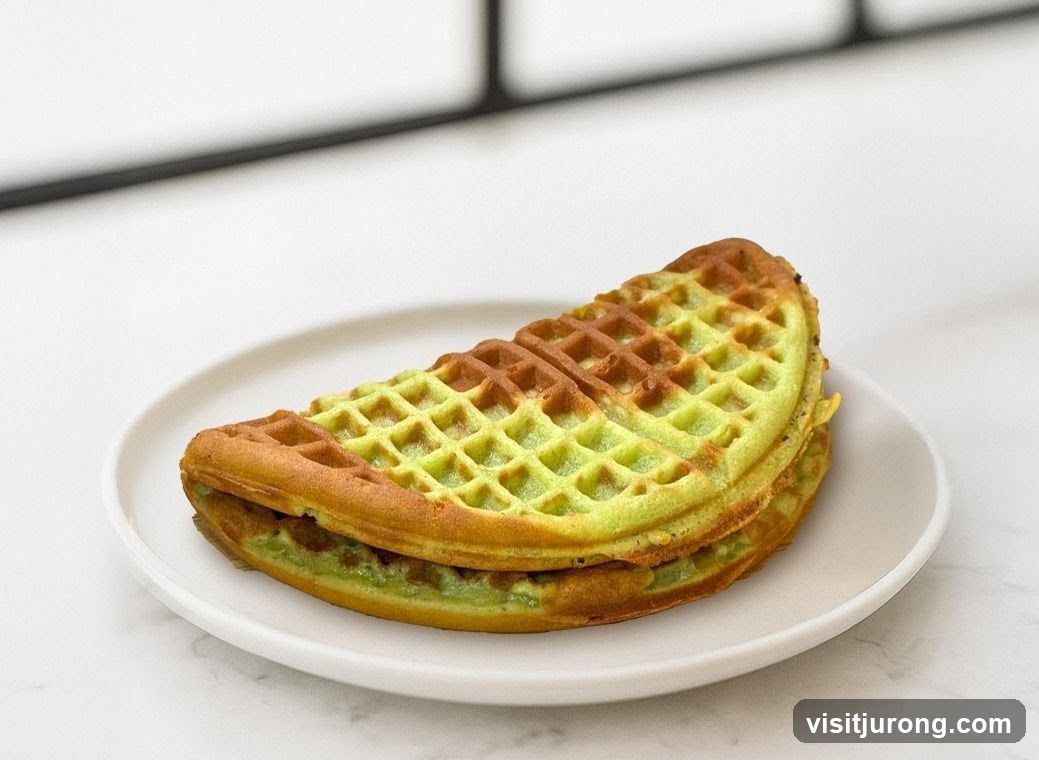 Pandan Waffle Sandwich