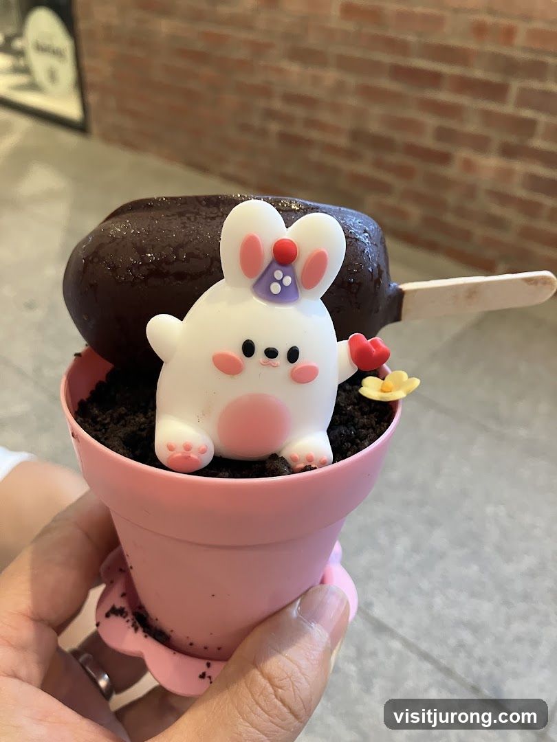 Dessert with Bunny Decoration