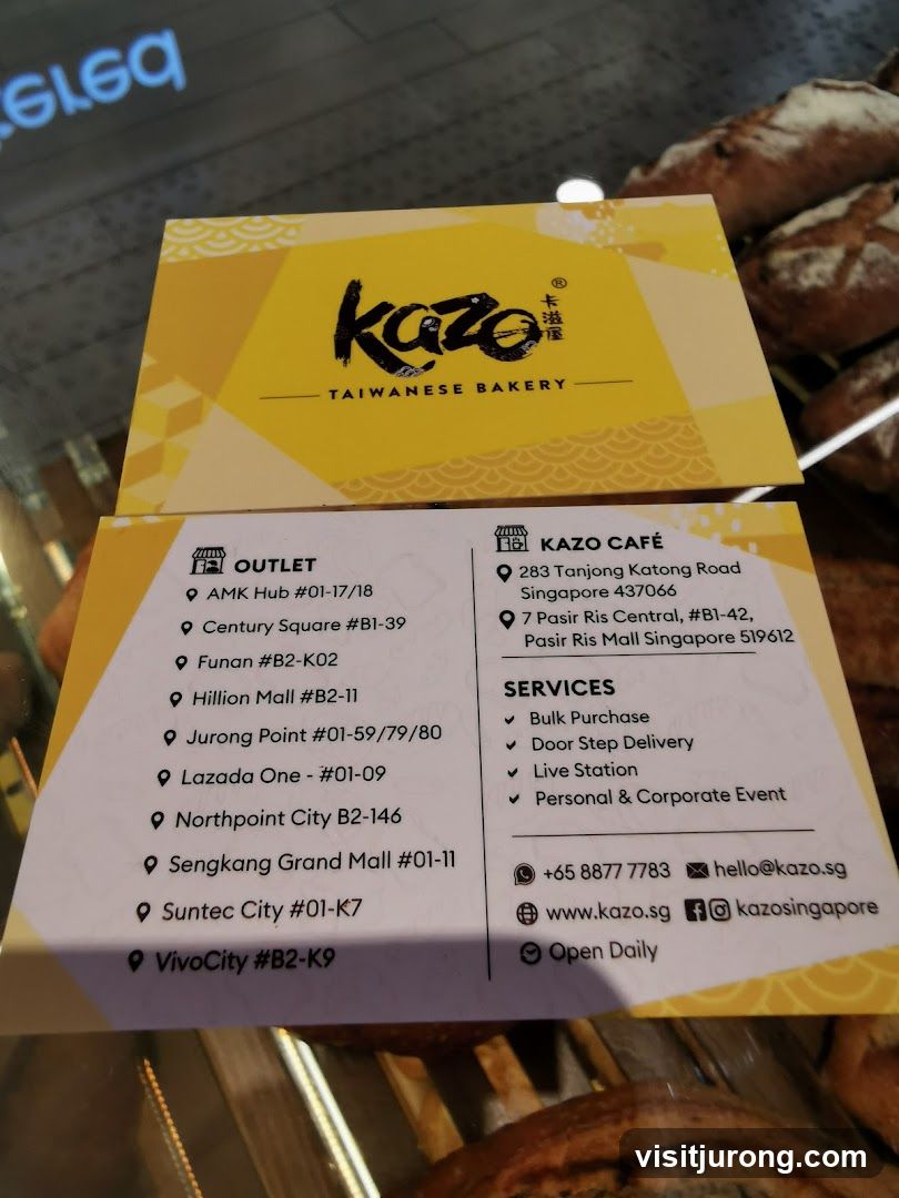 Kazo Taiwanese Bakery Business Card