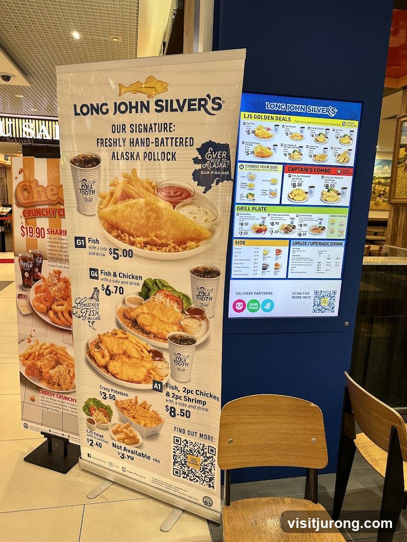 Long John Silver's Menu Banner