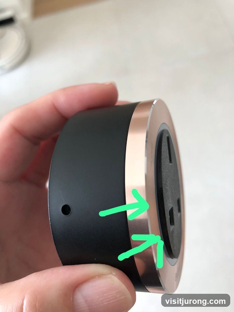 Close-up of a smart plug adapter