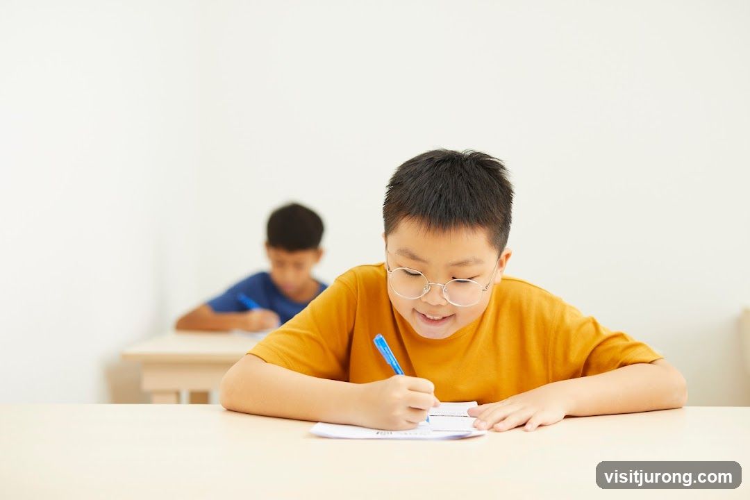 Children studying