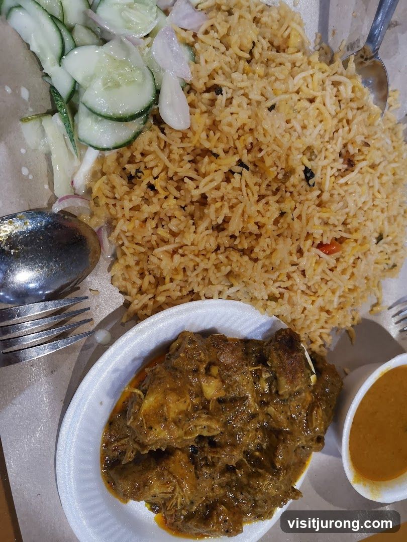 Chicken Biryani with Side Dishes