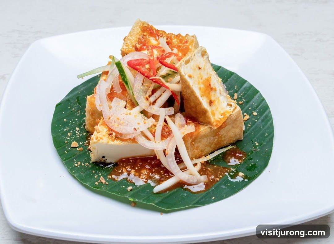 Fried Tofu with Salad