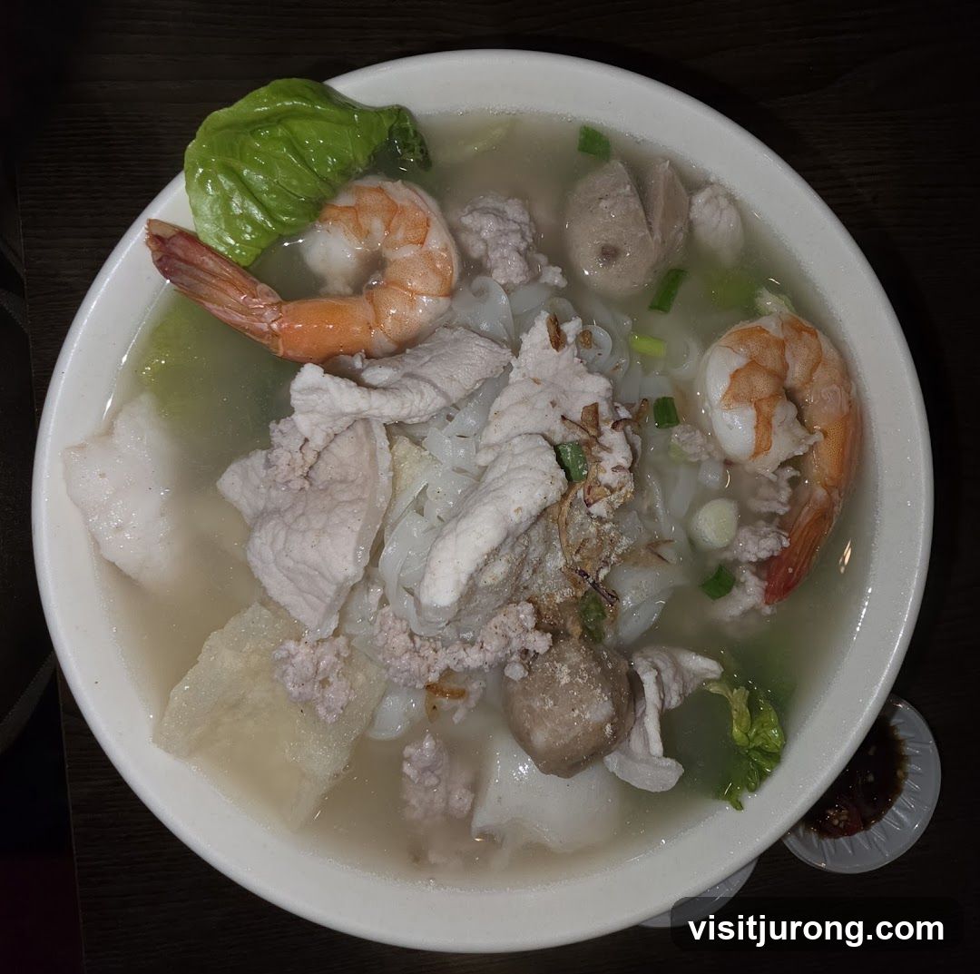 Noodle Soup with Shrimp and Pork
