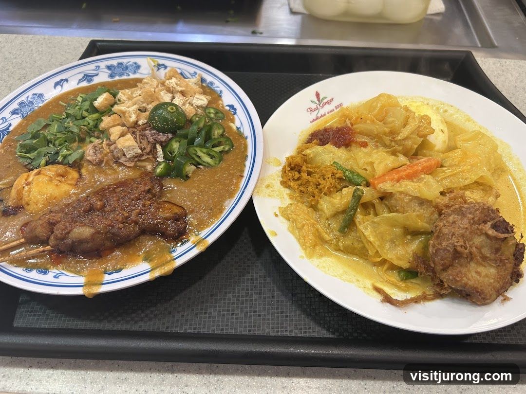 Two plates of food