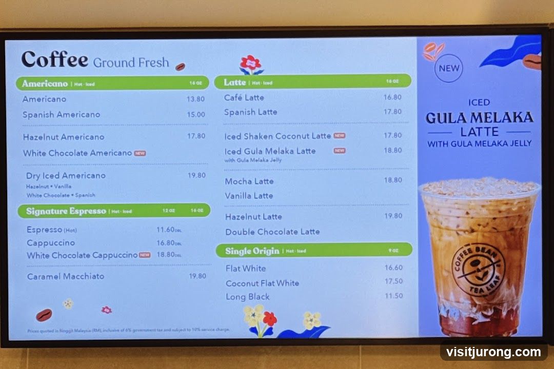 Coffee Menu