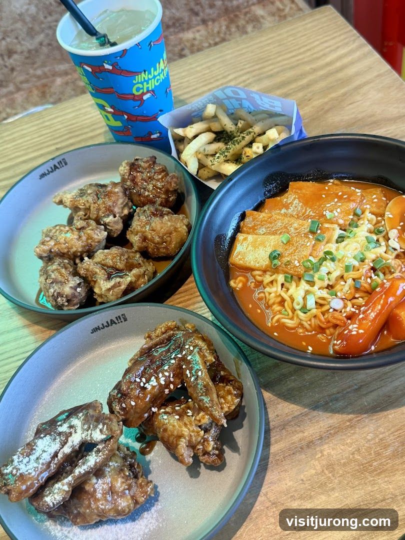 Korean Fried Chicken and Tteokbokki