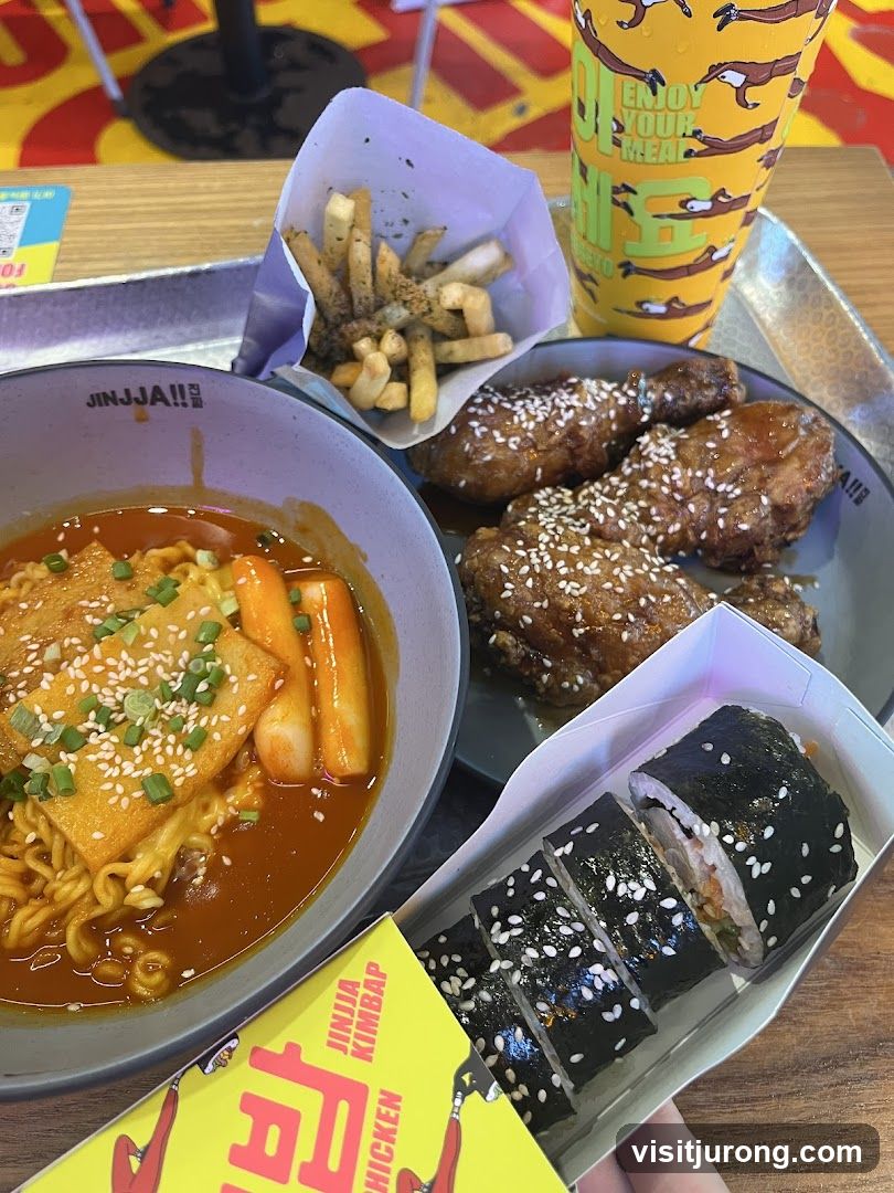 Korean Fried Chicken and Tteokbokki