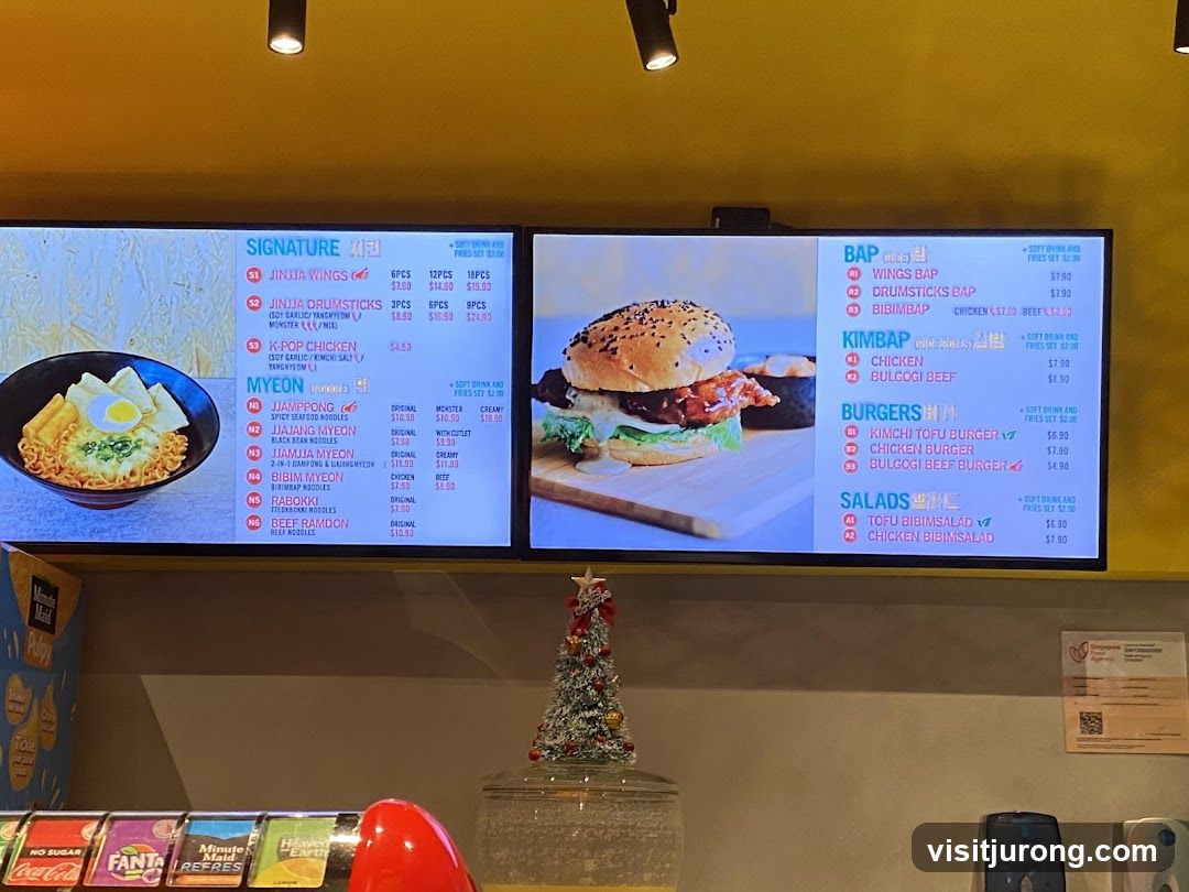 Korean Food Menu