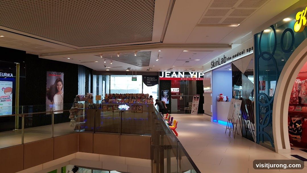 Shopping Mall Interior with Storefronts