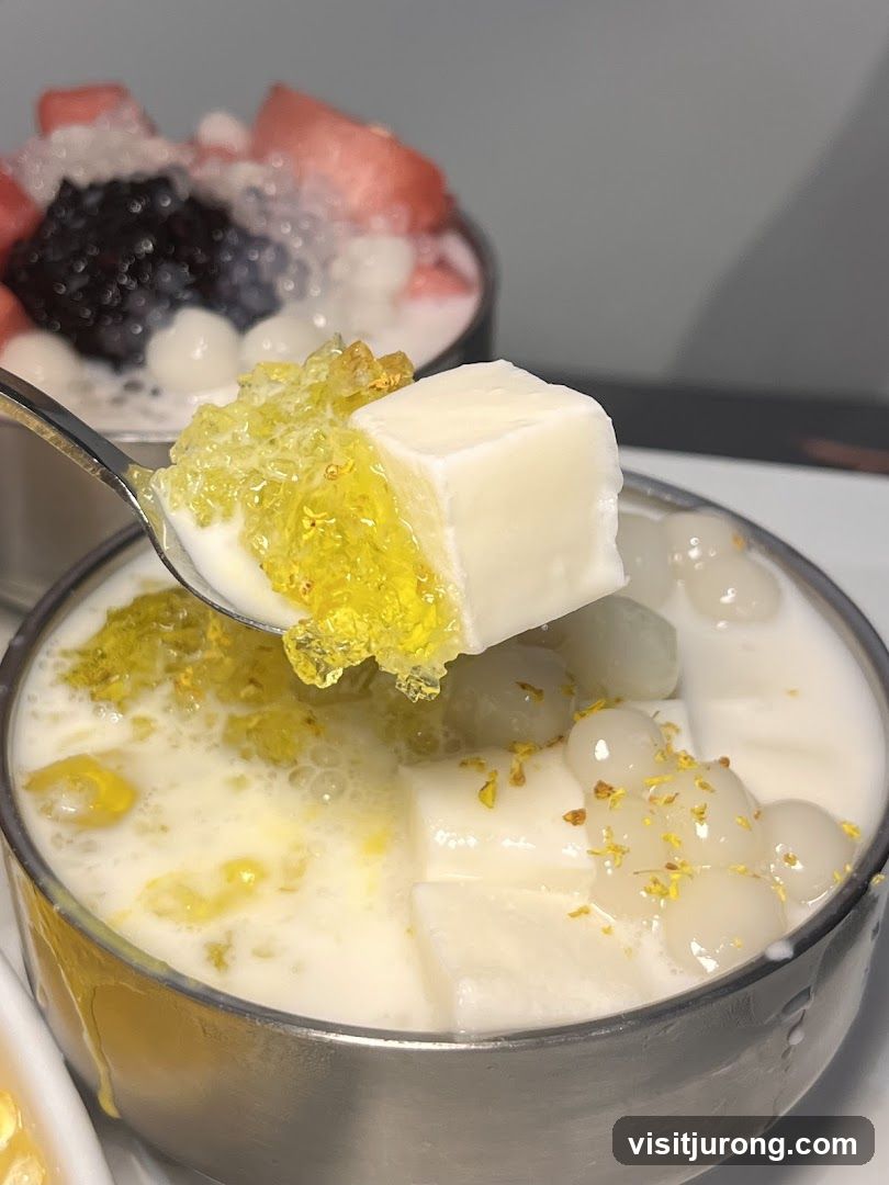Dessert with Tofu and Fruit
