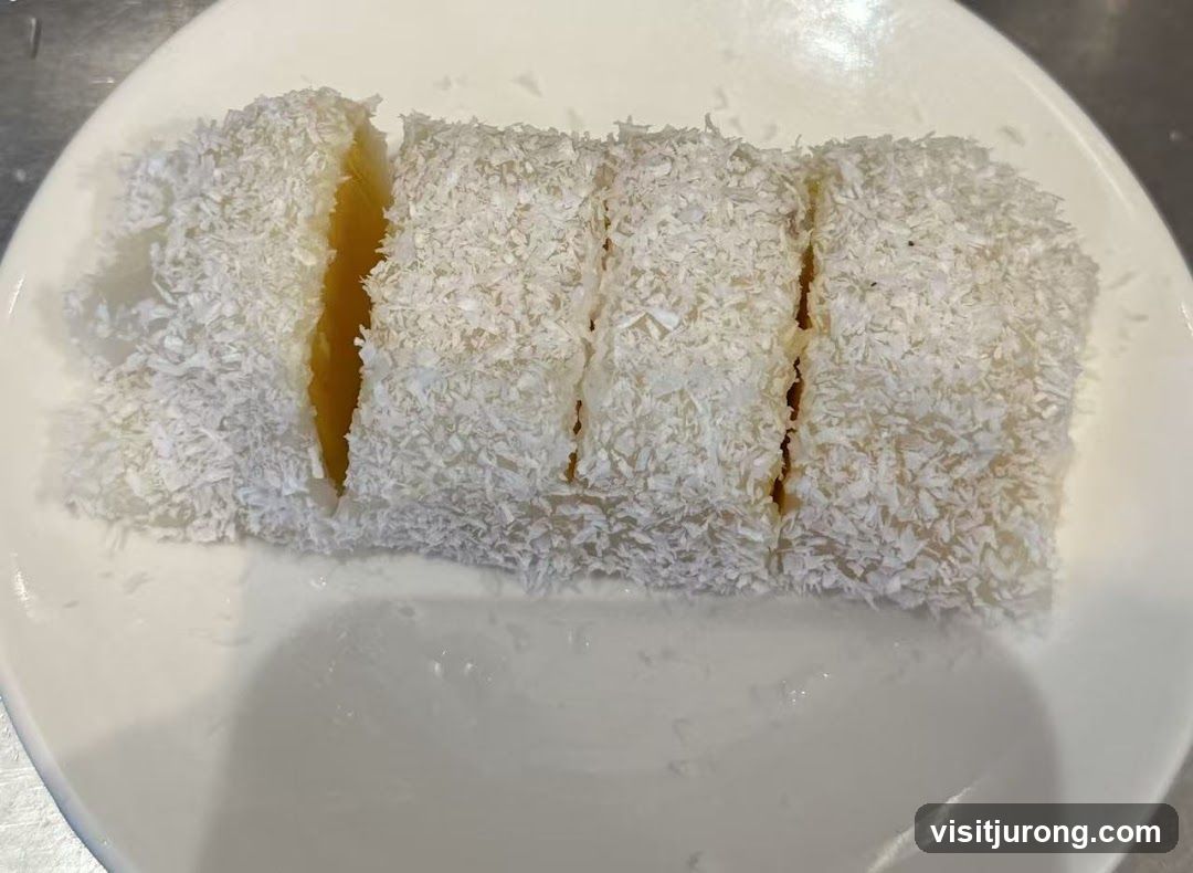 Coconut-dusted dessert