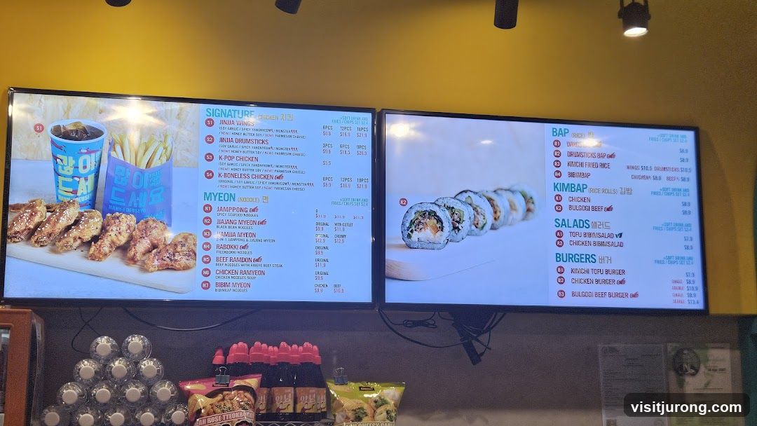 Restaurant Menu Display