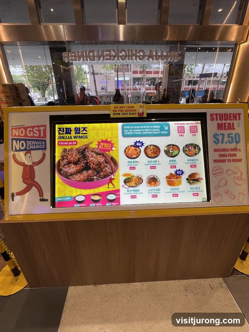 Jinjja Wings Menu