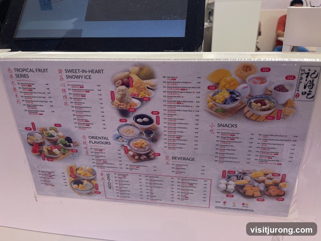 Ji De Chi Dessert Menu