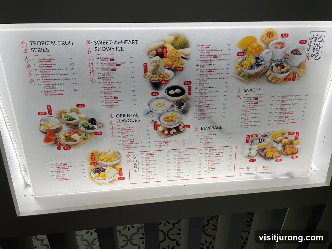 Ji De Chi Dessert Menu