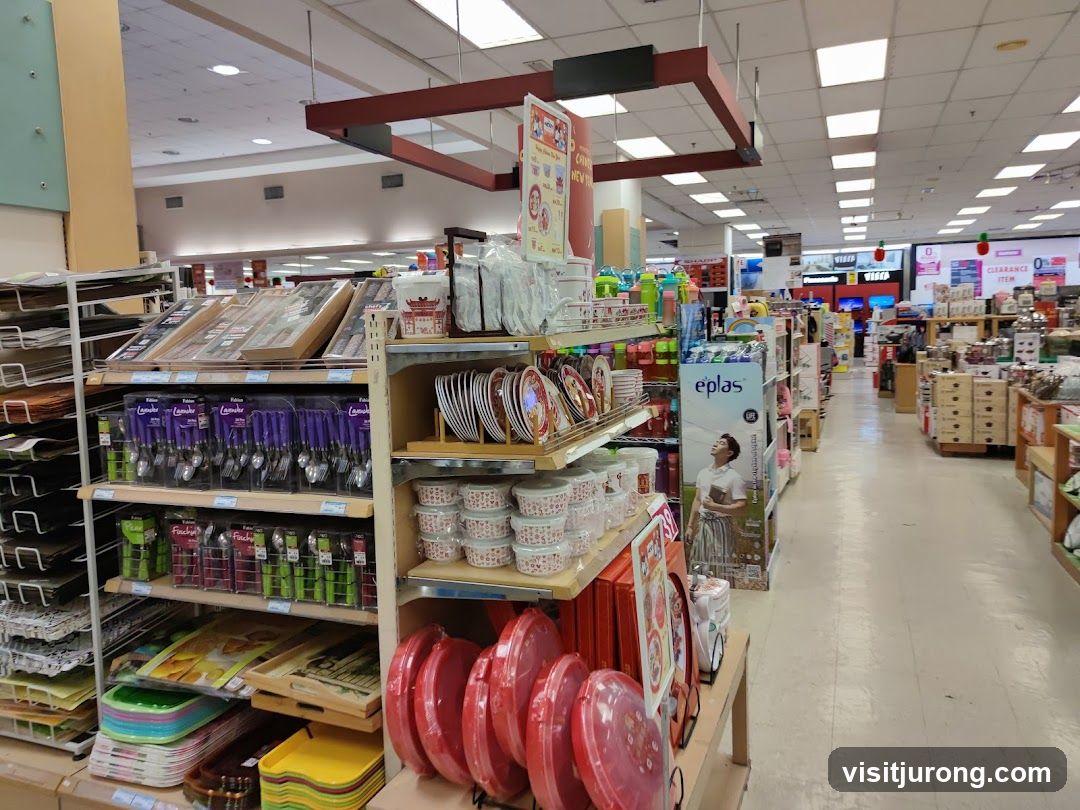 Kitchenware and Home Goods Store Aisle