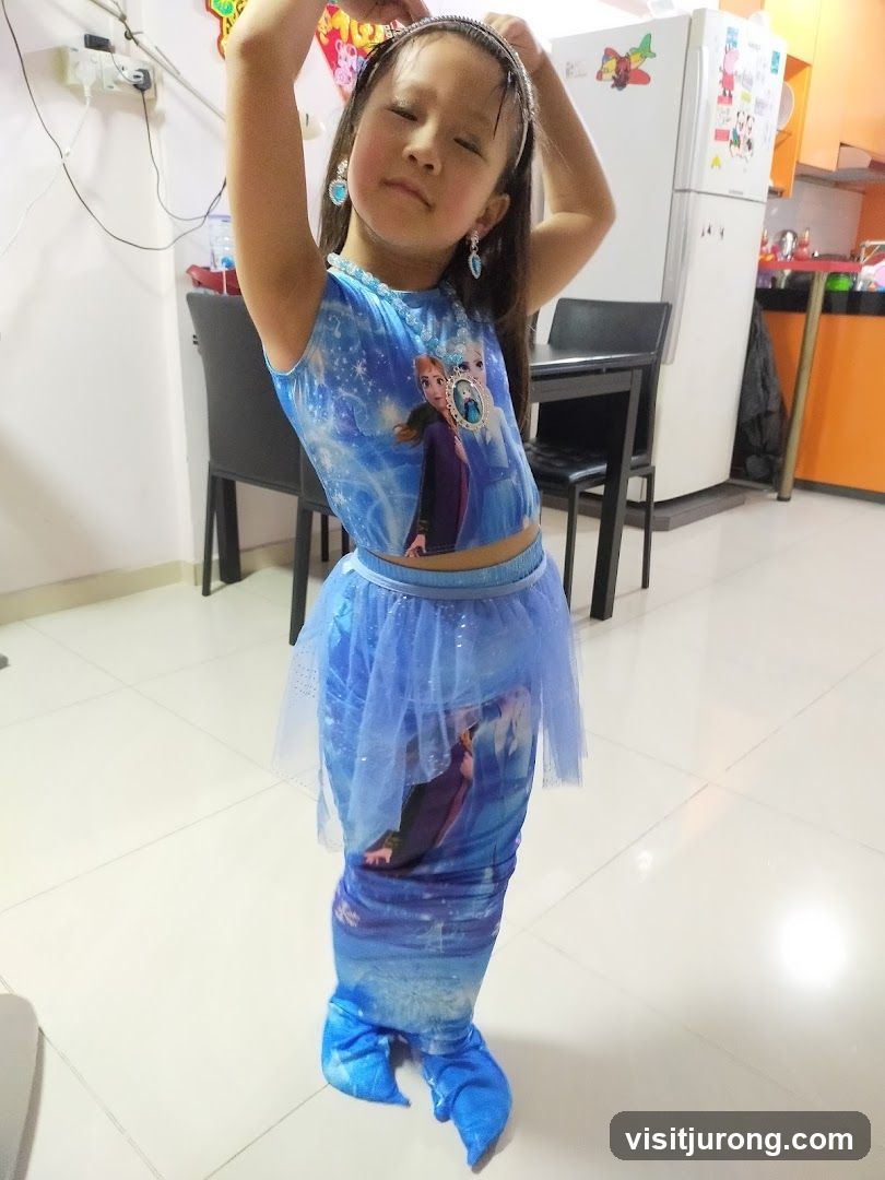 Girl in Frozen Costume