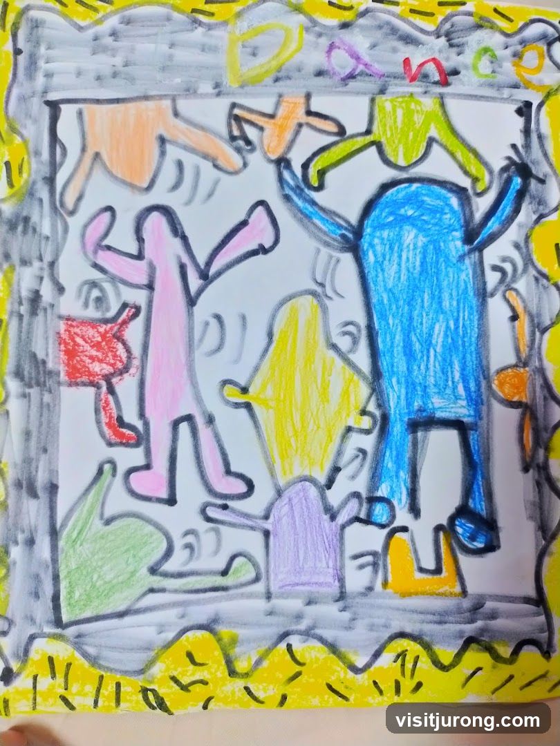 Dancing Figures Drawing
