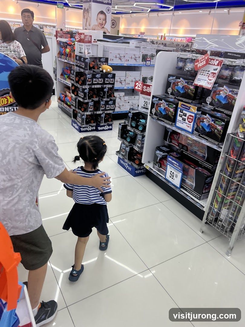 Children in a toy store