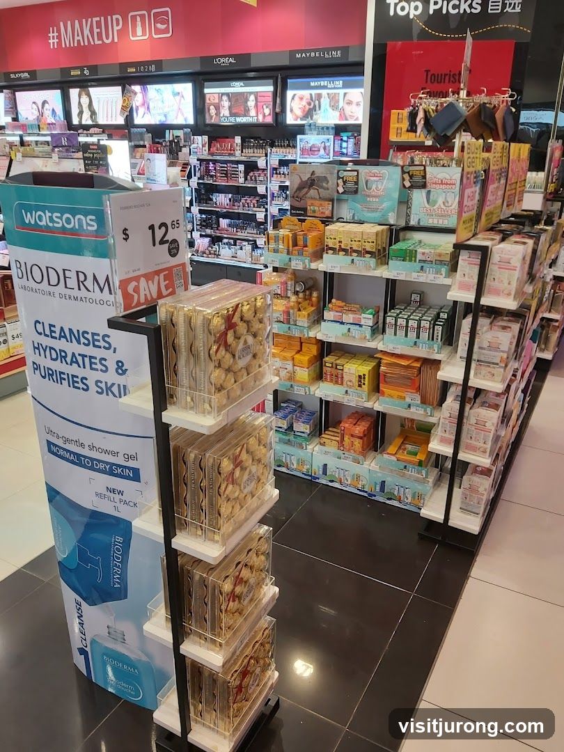 Cosmetics and Skincare Store Display