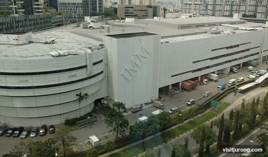 Large Industrial Building with Logo