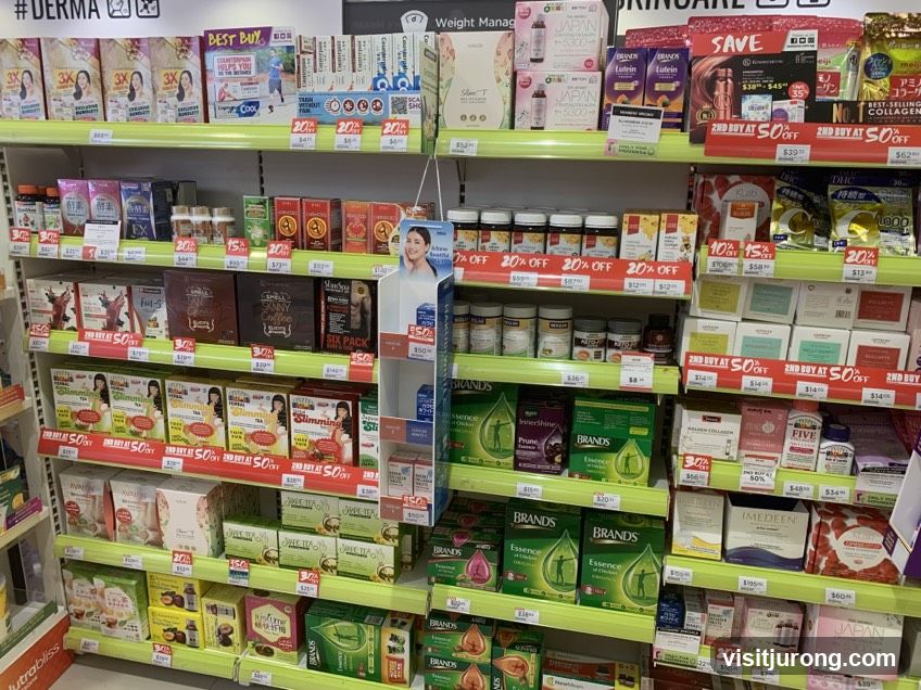 Health and Beauty Products on Shelves