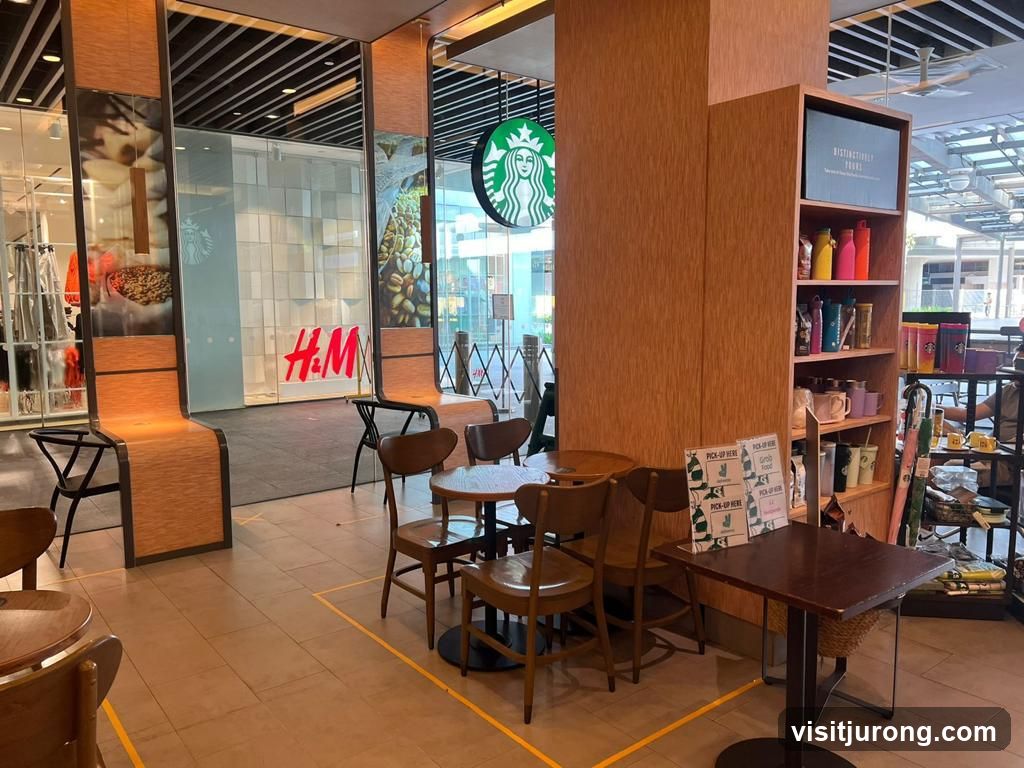 Starbucks and H&M Storefront