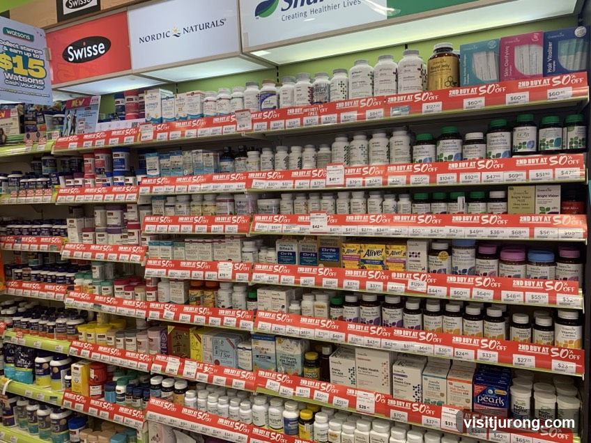 Vitamins and Supplements Display