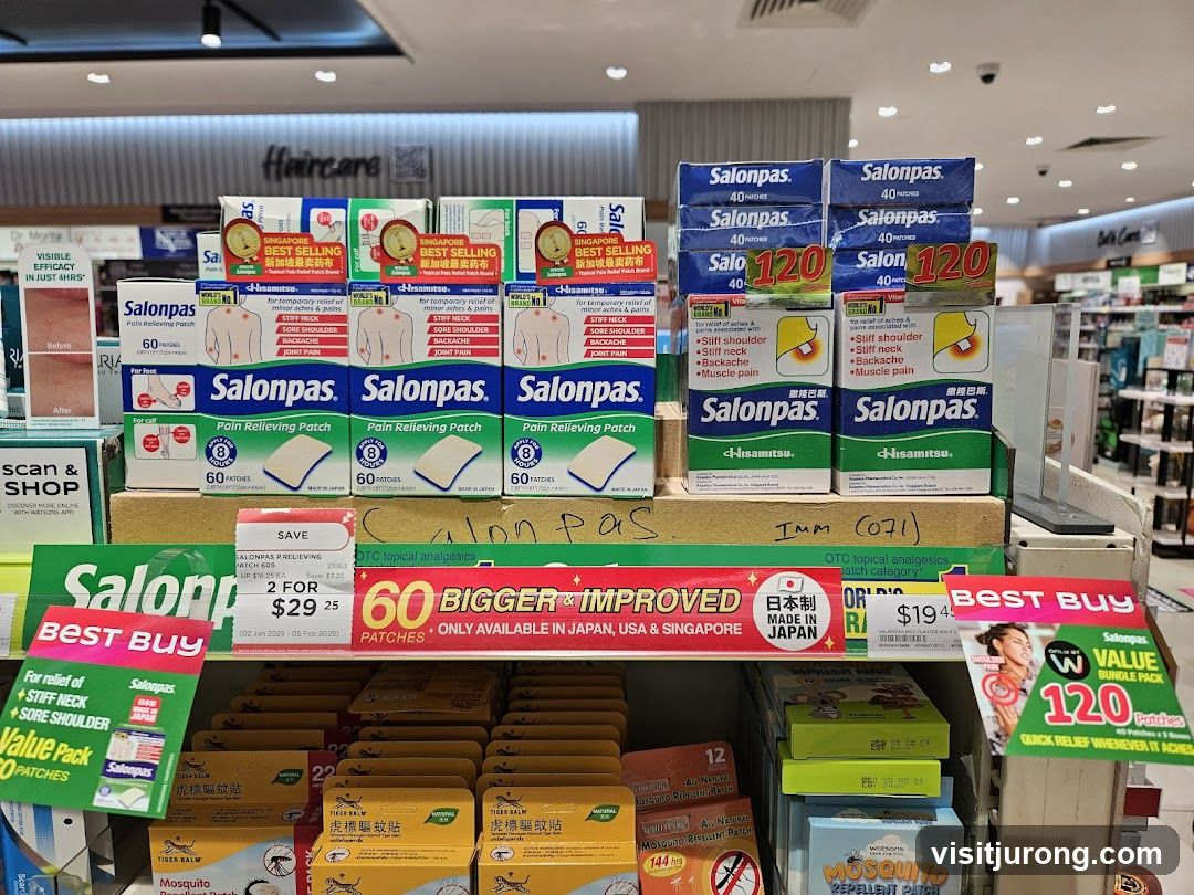 Pain Relief Patches Display
