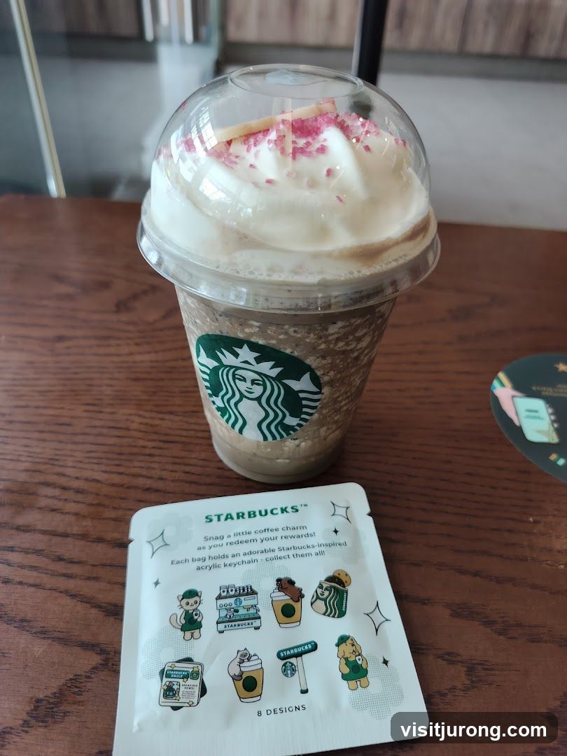 Starbucks Drink and Keychain Packaging