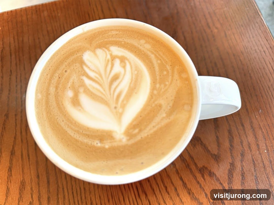 Latte with latte art