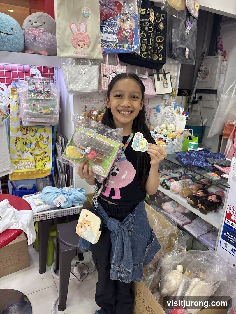 Girl Holding Toys in a Store