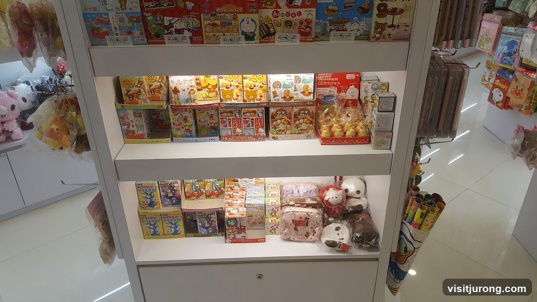 Store Display of Plush Toys and Merchandise