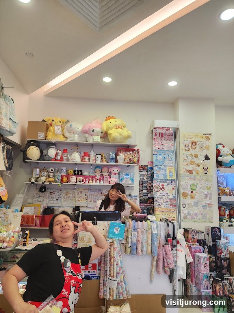 Two Women Posing in a Store