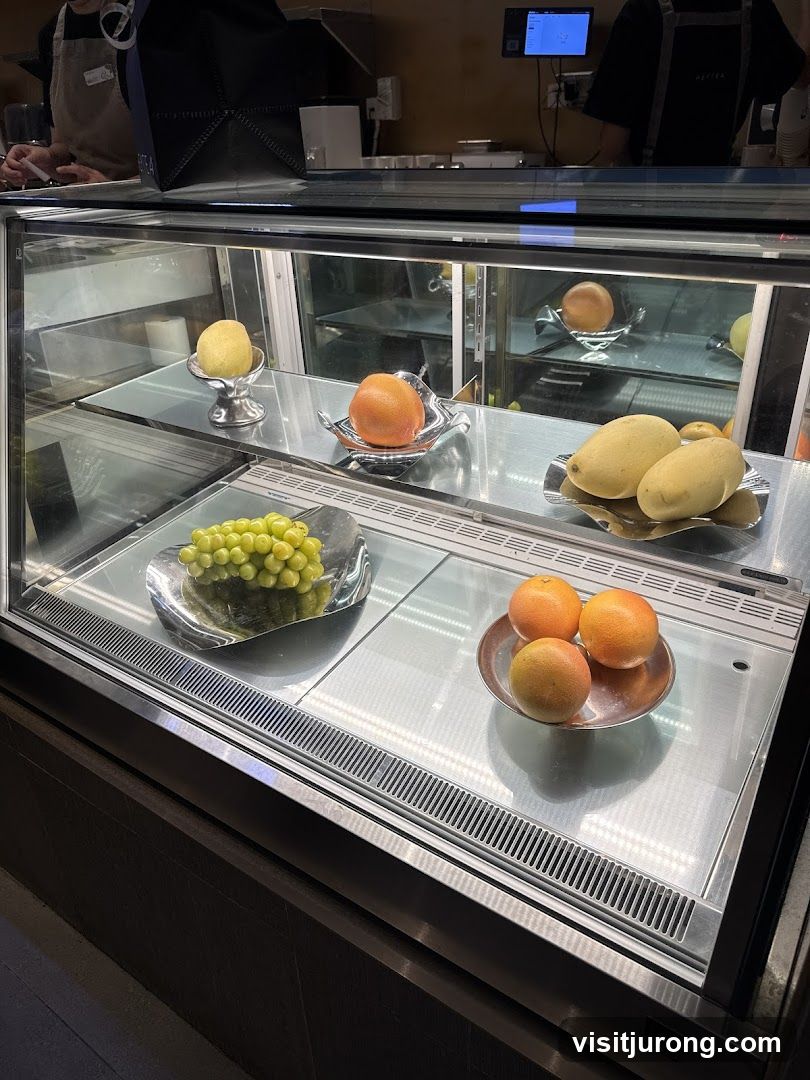 Display Case with Fruits