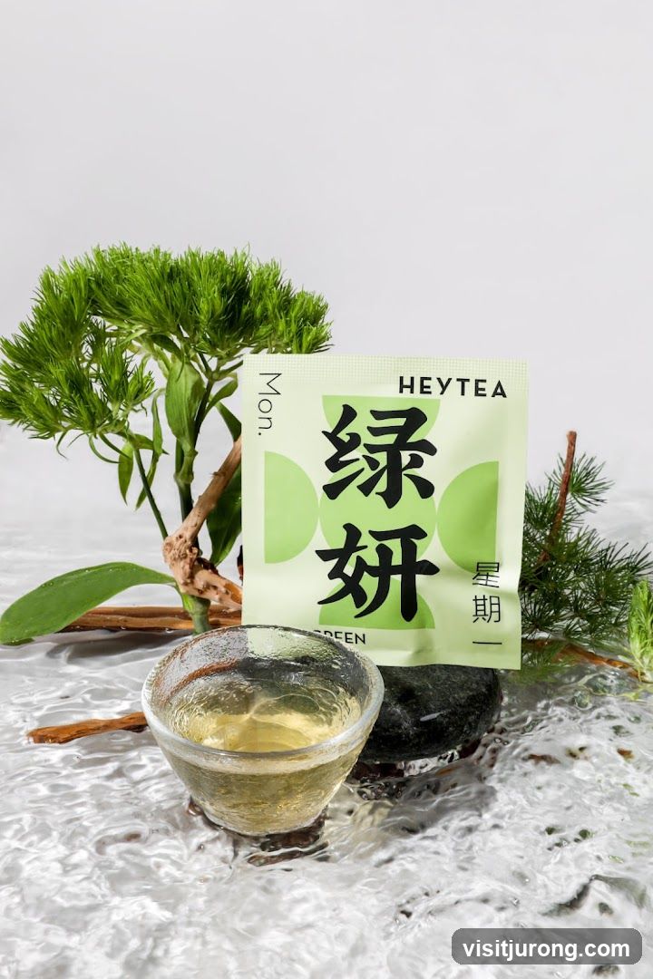 HEYTEA Green Tea Packaging