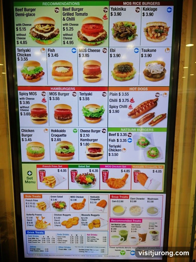 MOS Burger Menu