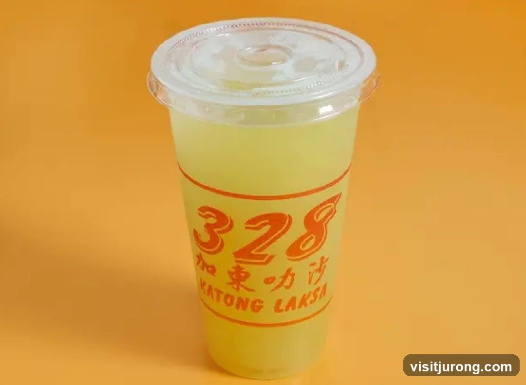 Drink with Katong Laksa branding